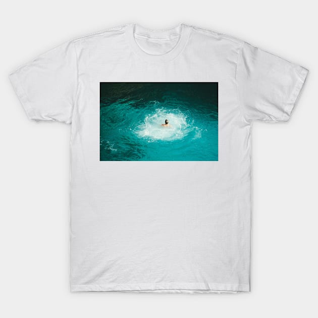 Male Swimmer T-Shirt by wowcoco